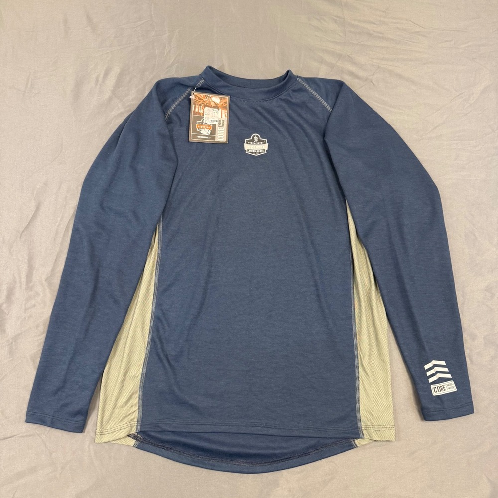 Ergodyne Core Performance 6425 Mid Layer Navy Blue Long Sleeve Work Shirt Large